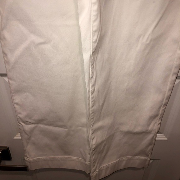 New SPANX White Stretch Twill Cropped Wide Leg Pants Shaper Girdle sz S - Picture 5 of 8